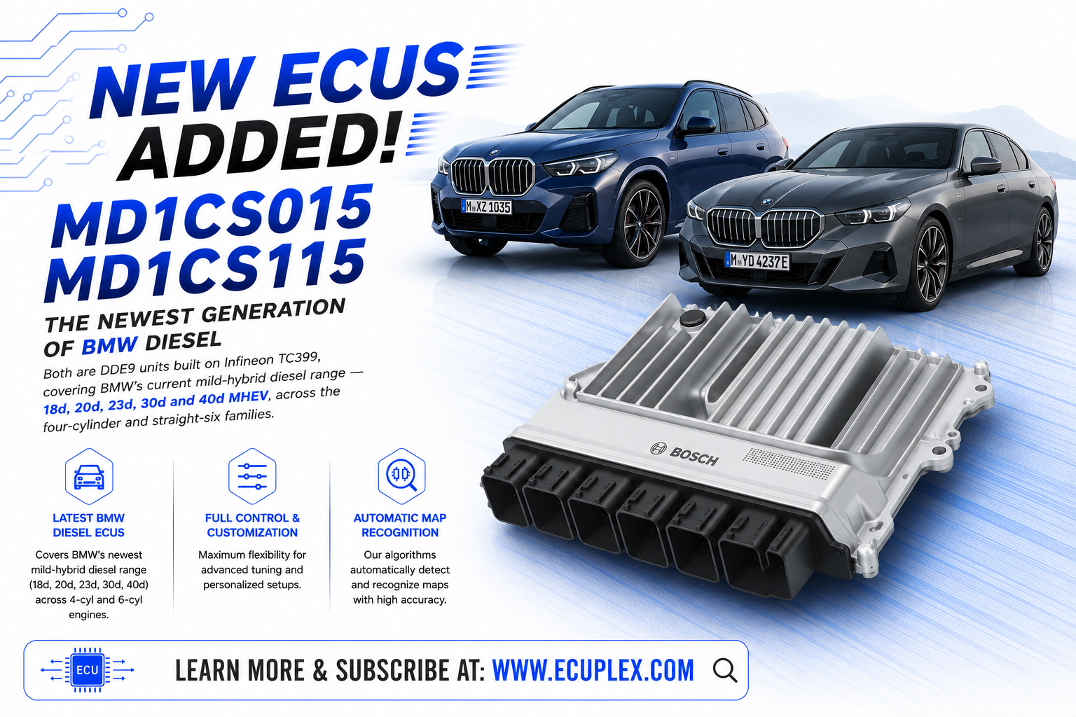 MD1CS015 and MD1CS115 map recognition supported!