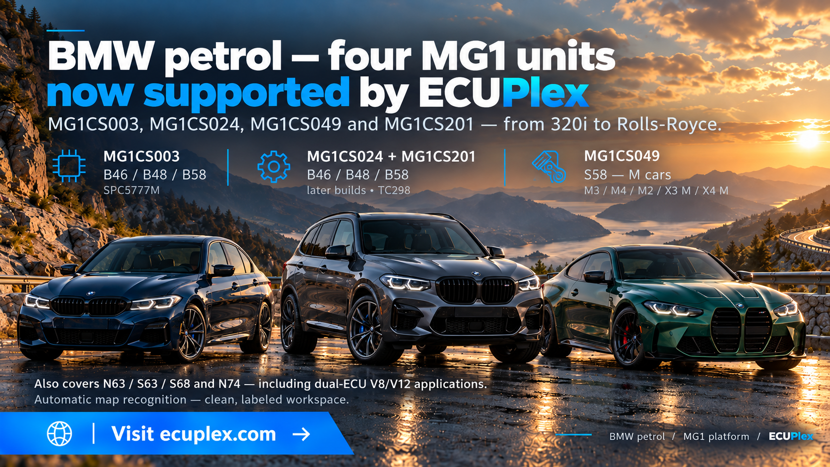 Most detailed mappacks now available for BMW MG1!